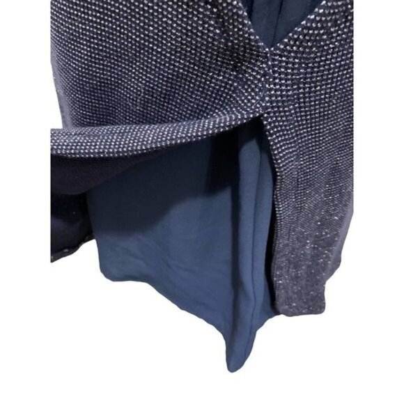 Anthropologie Deletta Women's Blouse Top Small Navy Sparkle Layered Sleeveless - Picture 10 of 13